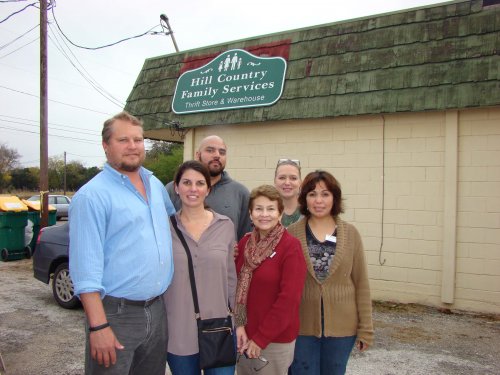 Jimmy, Christi, & Dustin with the wonderful ladies from Hill Country Family Services.